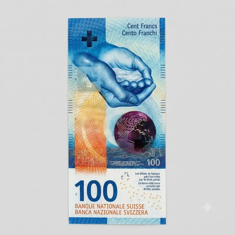 Fake 100 CHF Swiss Franc Bills