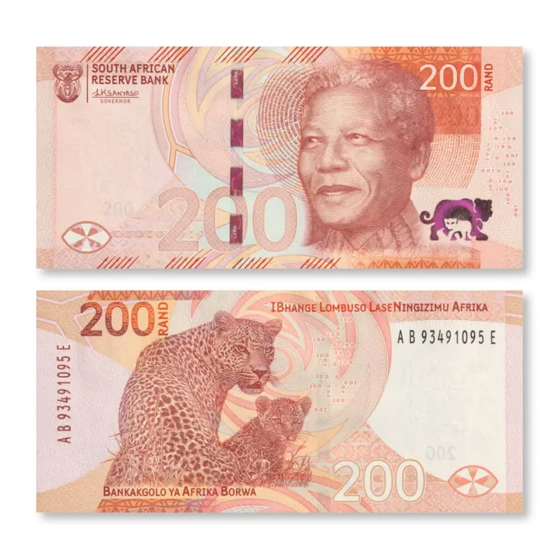 Fake R200 South African Rand Banknotes