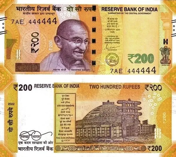 Fake ₹200 Rupees Banknotes